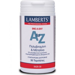  Lamberts A to Z Multivitamins & Minerals 30 Tabs